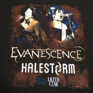 Evanescence Halestorm 2021 Concert T-Shirt XXL